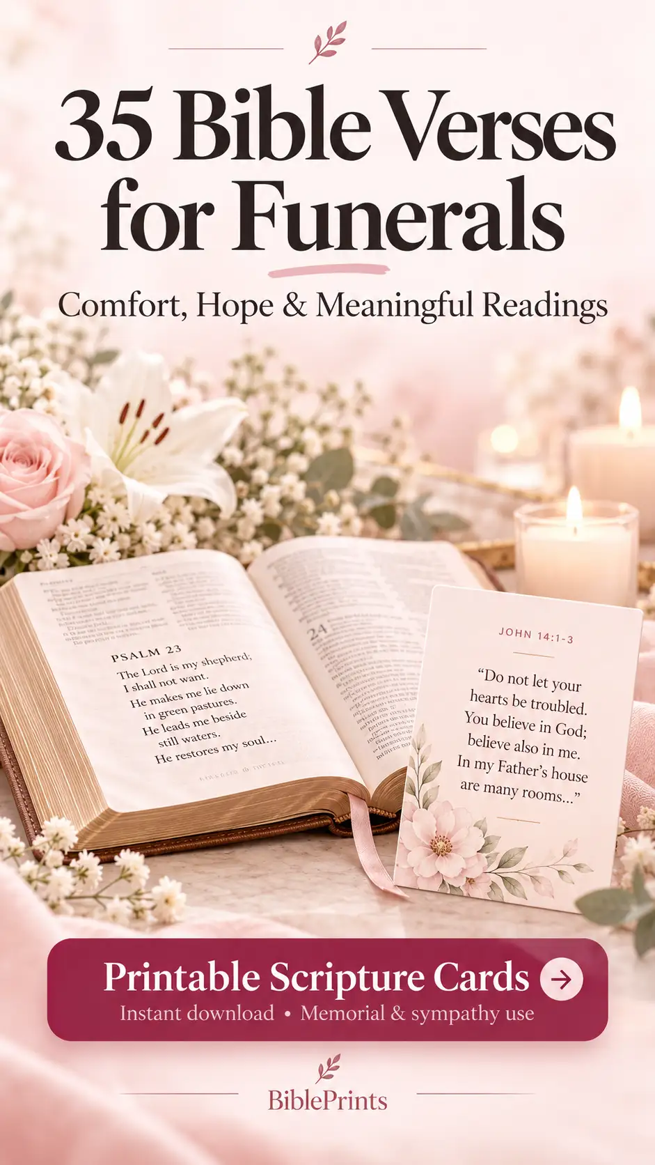 35 Bible verses for funerals with comfort, hope and meaningful readings