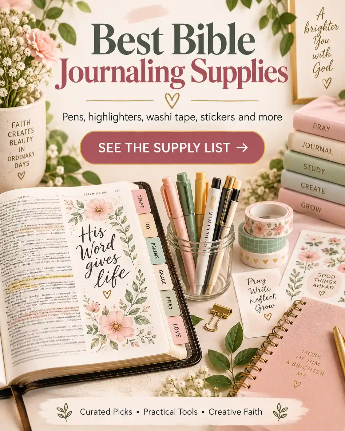 What is a journaling Bible guide showing wide margins, notes, prayer journaling and Bible study
